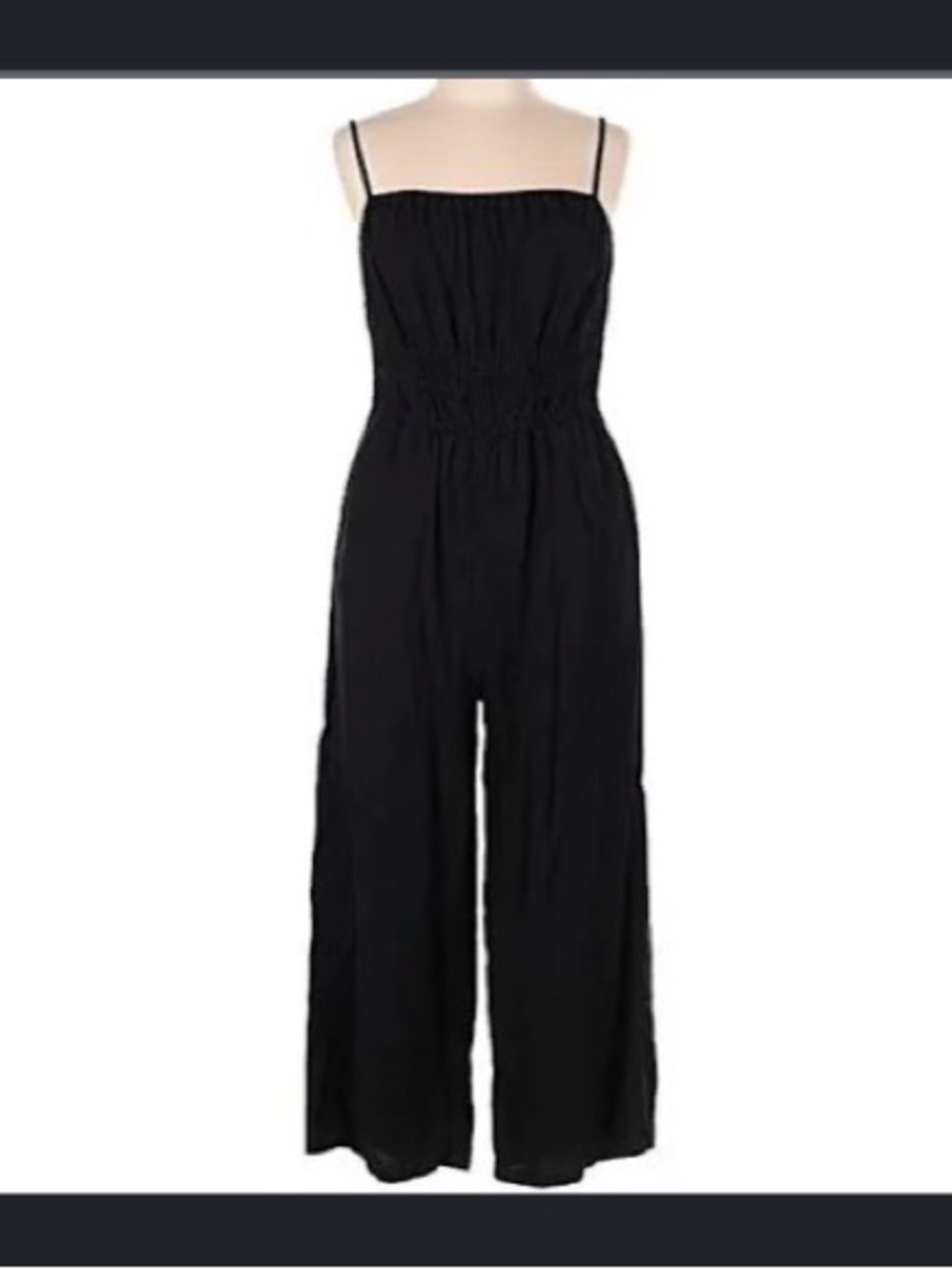 Old Navy Black Spaghetti-Strap Wide-Leg Jumpsuit